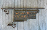 Woods Hole Golf Club Antique Sign from Cape Cod