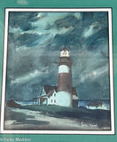 Choice watercolor of Sankaty Head Light by Hare