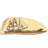 Antique Scrimshaw Masterpiece by Edward Burdett