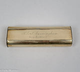 Antique Brass Tobacco Box from New Bedford