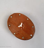 Small Oval Box with Whale Tail & Inlays