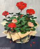 Geranium Painting by Andrew Shunney