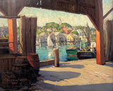 View from Steamboat Wharf - Oil Painting by Anne Ramsdell Congdon