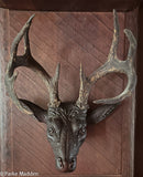 Stag Head Wood Carving by James Walter Folger