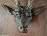 Stag Head Wood Carving by James Walter Folger