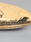 Antique Scrimshaw Masterpiece by Edward Burdett