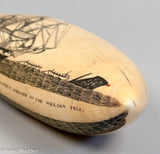 Antique Scrimshaw Masterpiece by Edward Burdett