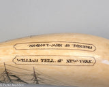 Antique Scrimshaw Masterpiece by Edward Burdett