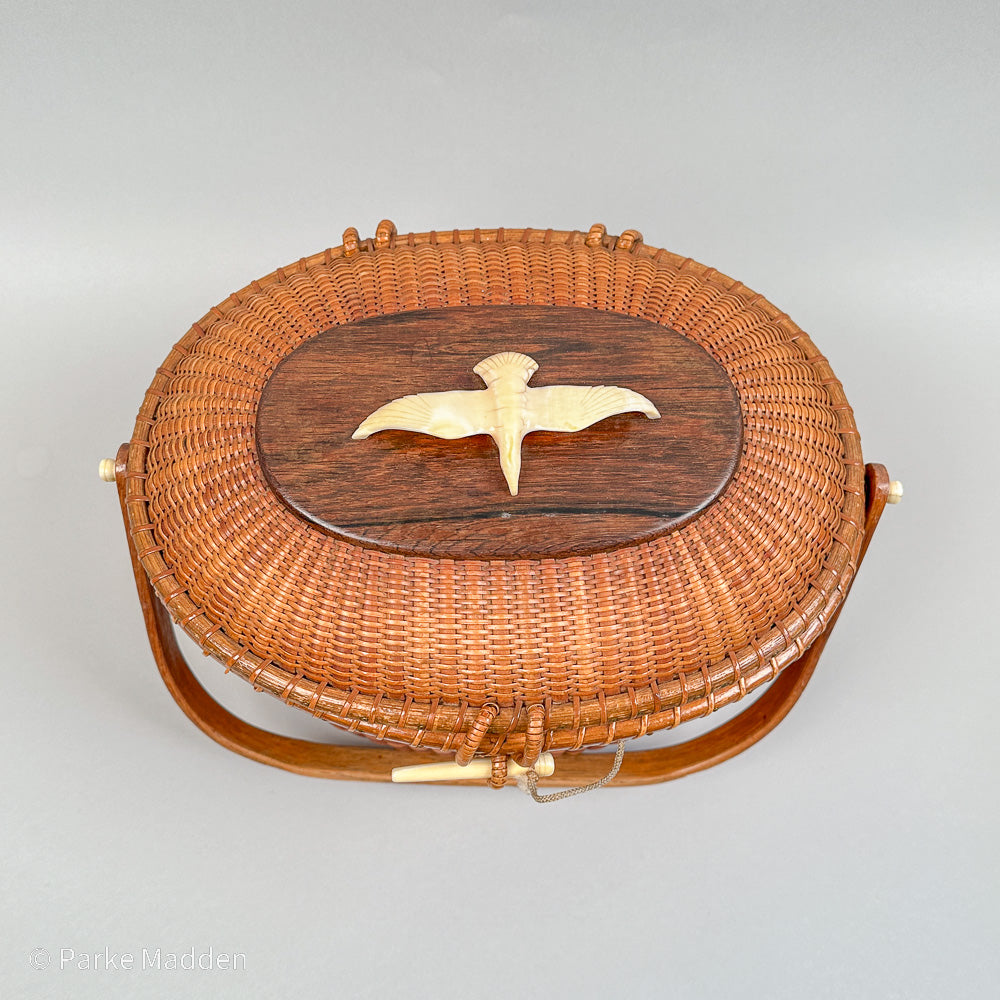 Vintage Nantucket [oval Friendship good basket] purse by W.P.B. w/Hollywood story