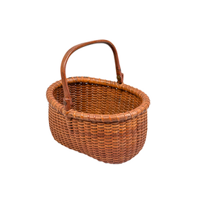 Vintage Small Oval Nantucket Basket by José Formoso Reyes