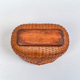 Vintage Small Oval Nantucket Basket by José Formoso Reyes