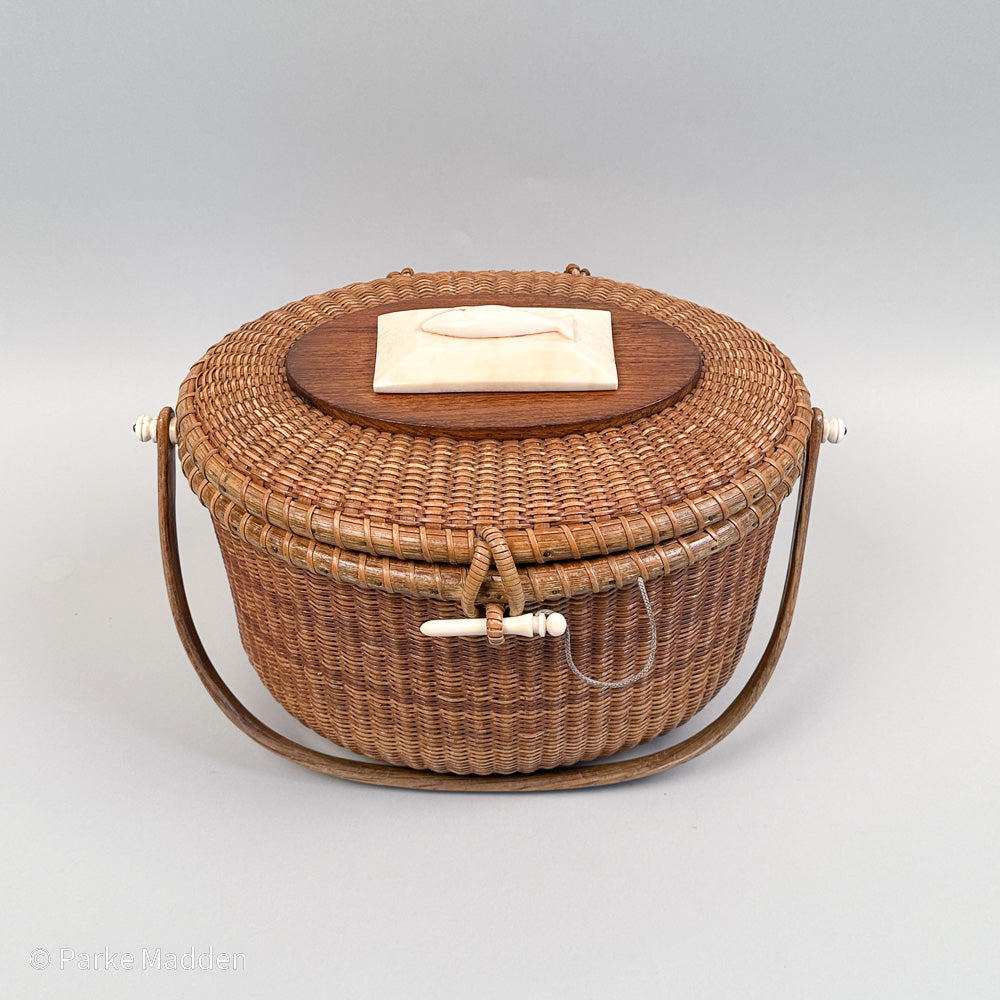 Vintage Nantucket [oval Friendship good basket] purse by W.P.B. w/Hollywood story