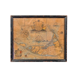 Antique Map of Nantucket by Austin Strong