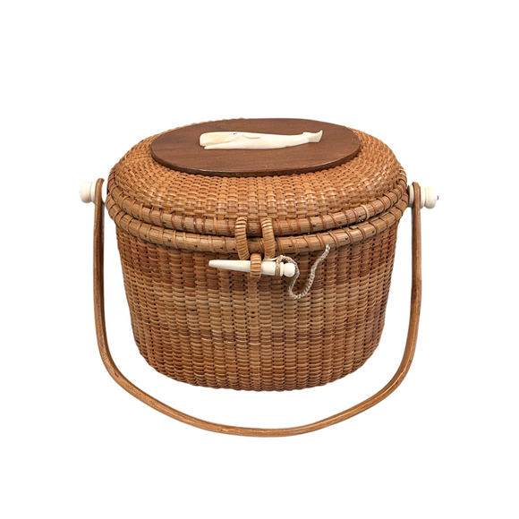 Vintage Nantucket Basket Purse by Paul Whitten