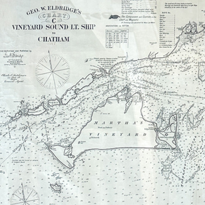 Eldridge's Vineyard Sound Lt. Ship to Chatham Chart 1917