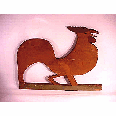 Carved and painted ROOSTER weathervane – Paul Madden Antiques