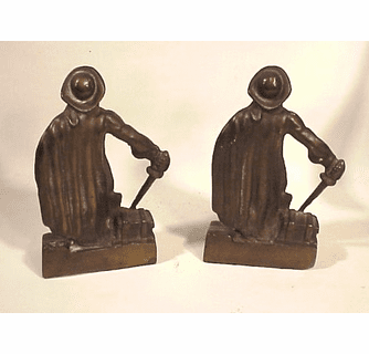 Vintage Pot Metal Pirate high quality Bookends