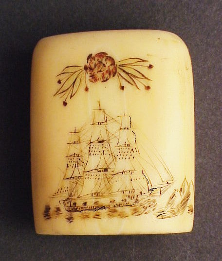 Rare antique scrimshaw seal with engraved details. – Paul Madden Antiques